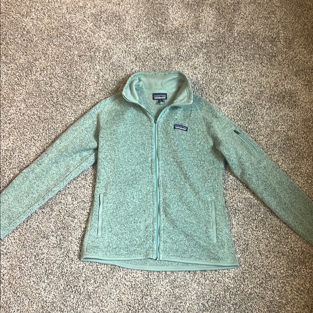 Patagonia Green Fleece Jacket Full-Zip Lightweight